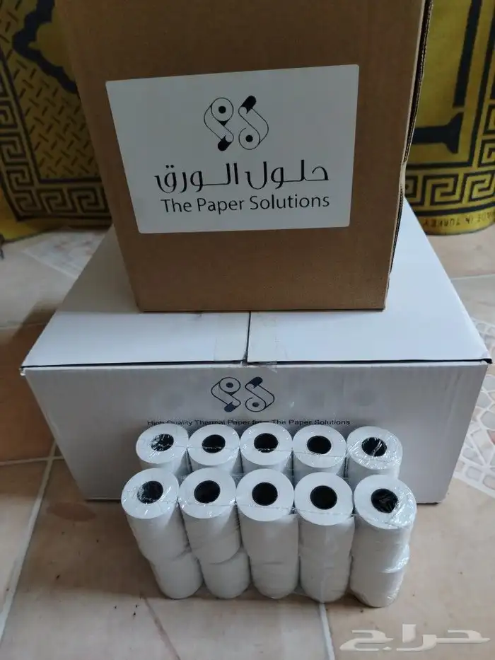 ورق كاشير حراري  ورق شبكة  ملصقات باركور  حبر رول باركود 6