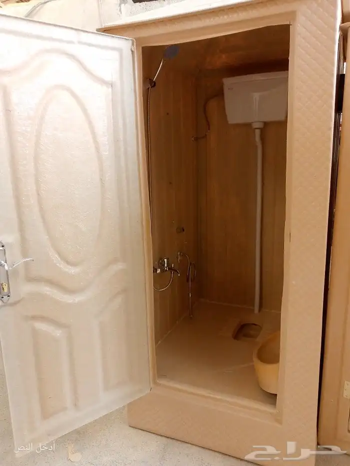 حمامات دورات مياه متنقله فيبر مجهزه بلكامل بجميع اغراضه حمام 2