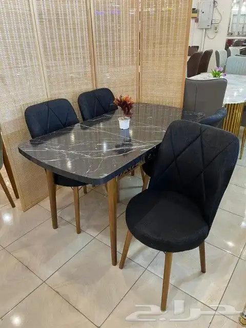 طاولات طعام تركية خشب زجاج رخام طبيعي طاولات مع مظلات 12