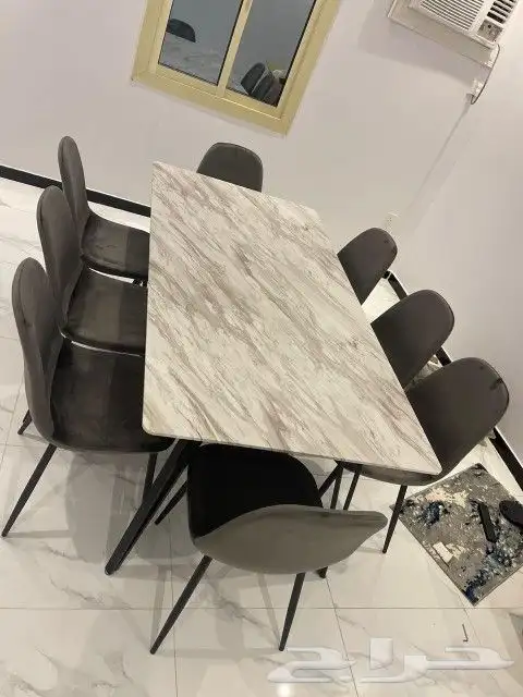 طاولات طعام تركية خشب زجاج رخام طبيعي طاولات مع مظلات 16