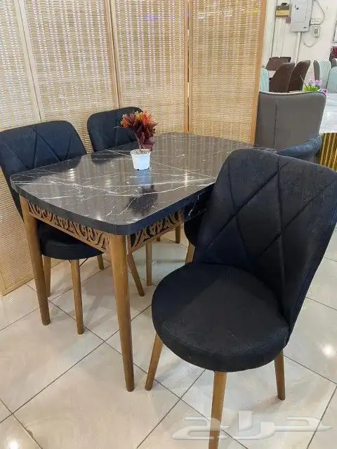 طاولات طعام تركية خشب زجاج رخام طبيعي طاولات مع مظلات 9