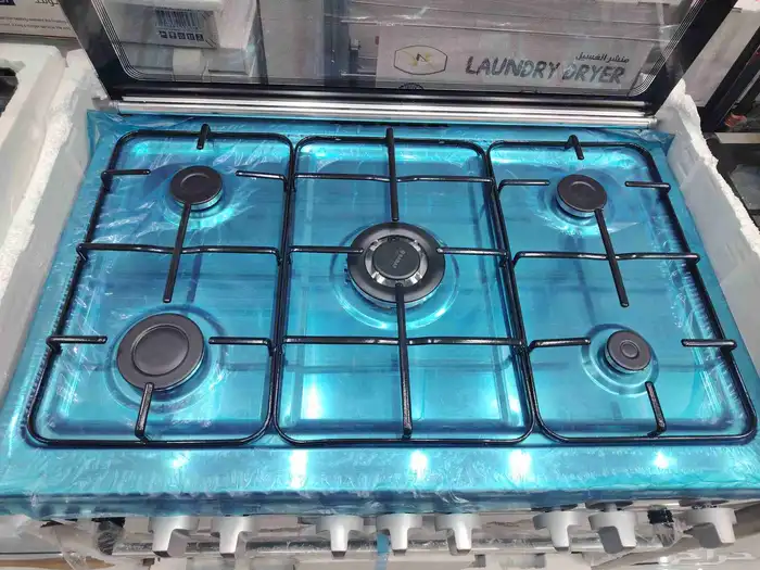 غاز ستوف 90X60 ايطالي مصري 5 عيون شواية لمبة 8