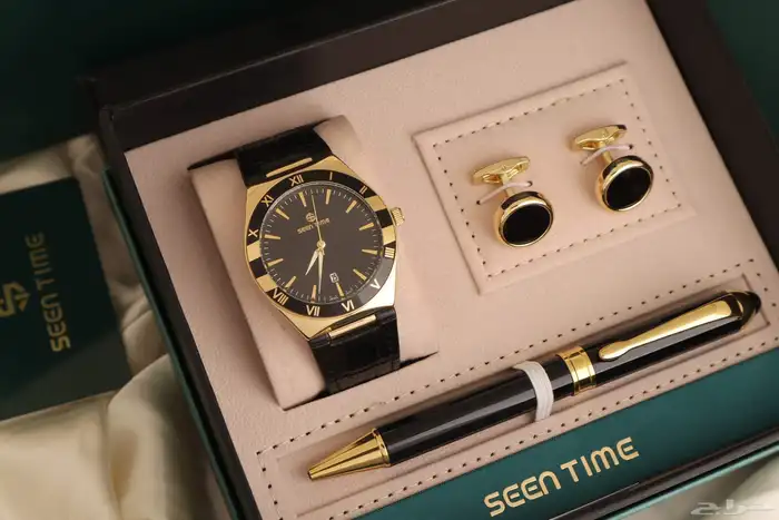 ساعه رجالي جلد استنال استيل من ماركة ( SEEN TIME ) 2