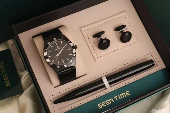 ساعه رجالي جلد استنال استيل من ماركة ( SEEN TIME ) 6