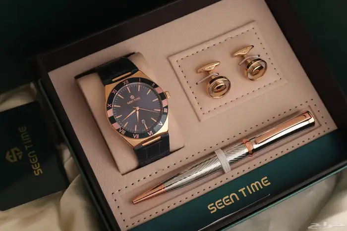ساعه رجالي جلد استنال استيل من ماركة ( SEEN TIME ) 4