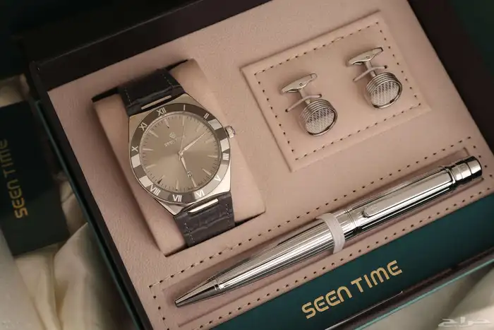 ساعه رجالي جلد استنال استيل من ماركة ( SEEN TIME ) 3