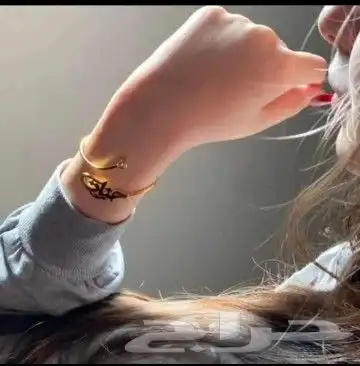 اسواره مع خاتم بالاسم مطلي ذهب او فضه 1
