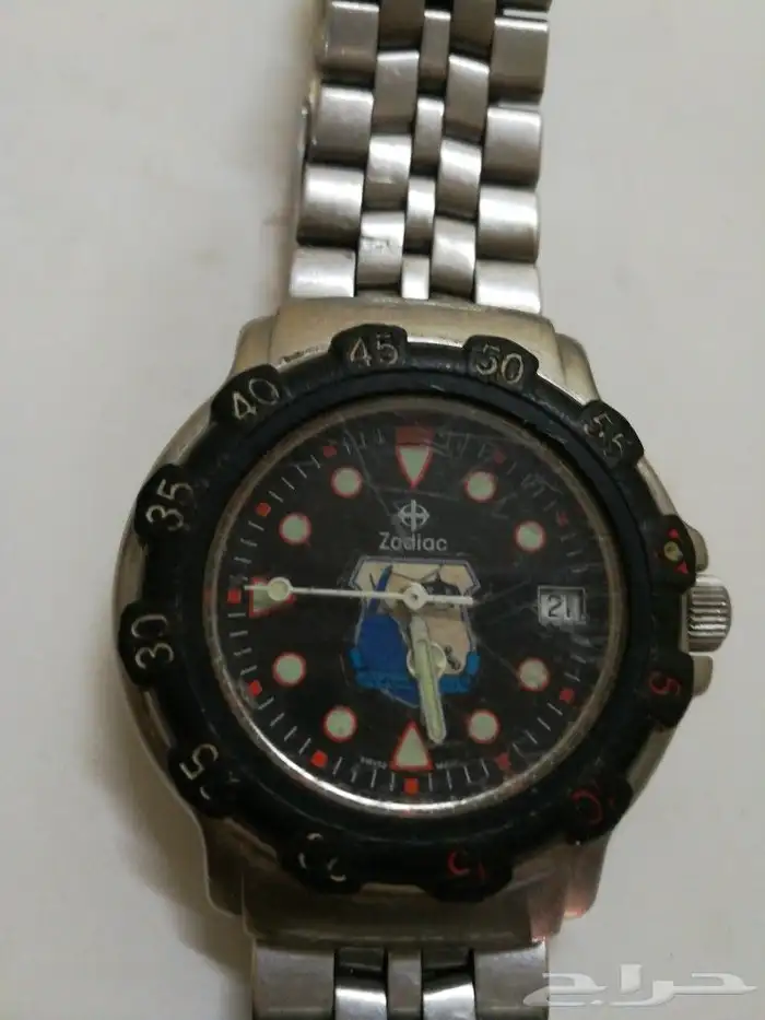 ساعة زوداك سويسري اصلي وقديم ونادر 2