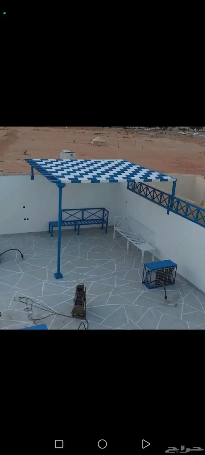 مضلات  جلسات  خارجيه سواتر  زجاج  قرميد 3