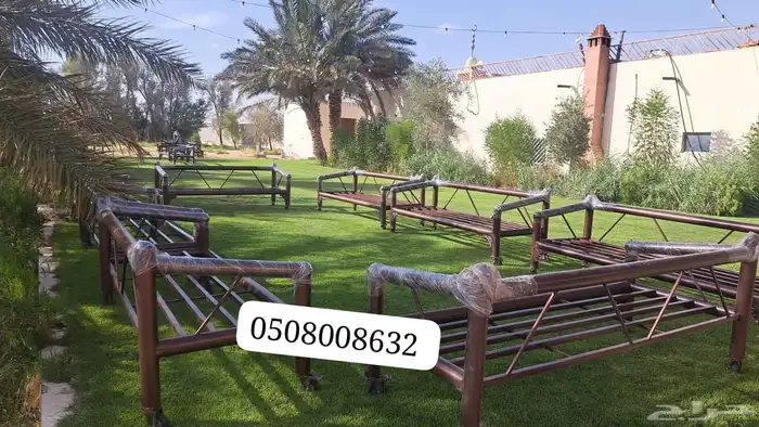 كراسي حديد خارجية جلسات مراكيز احواش استراحات شاليهات كراسي 9