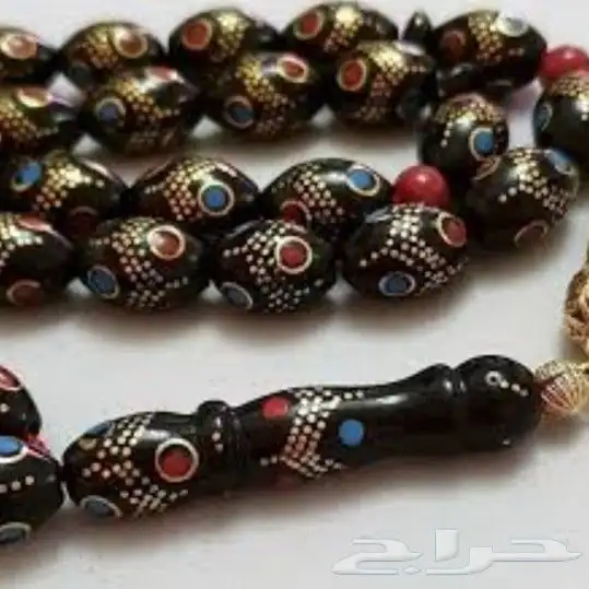 مسبحه يسر اصلي قديم من أعماق البحر الأحمر صناعه وزغرفه فخمة 4