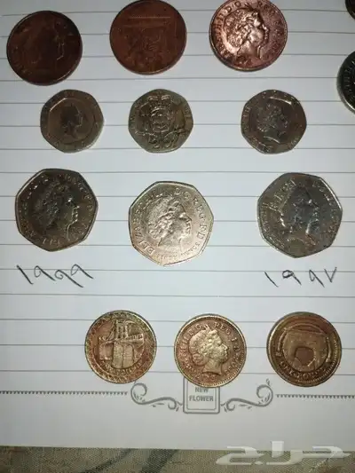 عملات قديمه للملكه الزبس ellzabeth 4