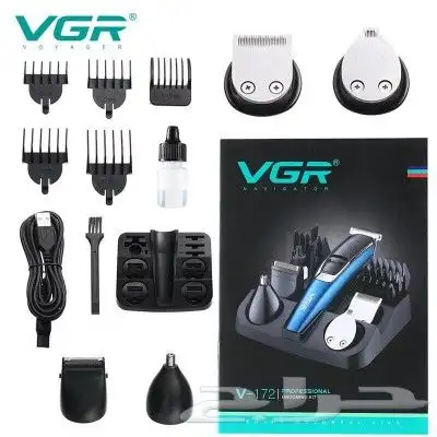 ماكينة حلاقة كهربائية للرجال من VGR  أزرق V-172 1