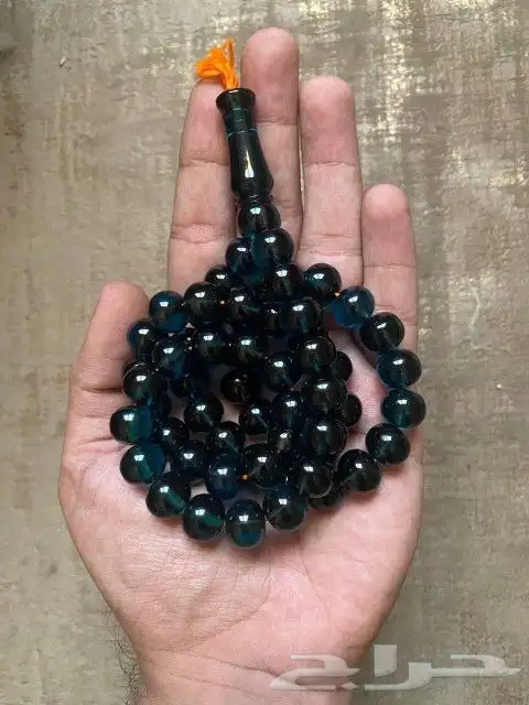 سبحه فاتوران حرباء زعفراني تركوازي 4