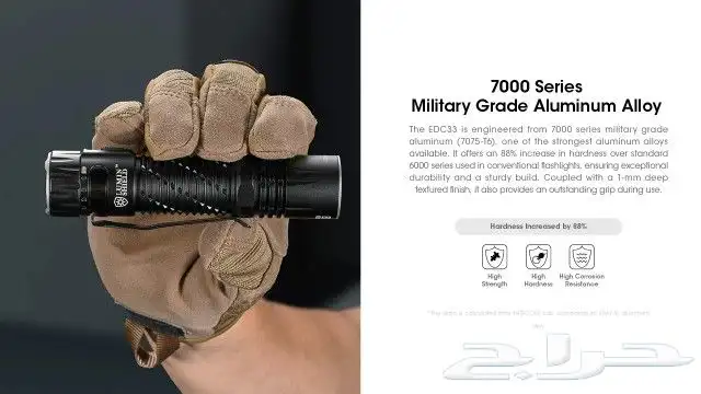 كشاف يدوي نايت كور EDC33 nitecore بقوة 4000 لومن 4