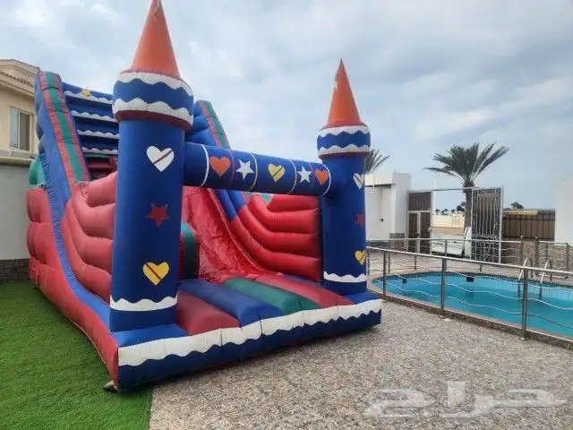 ايجار يومي ملعب صابوني زحليق نطيطات 3