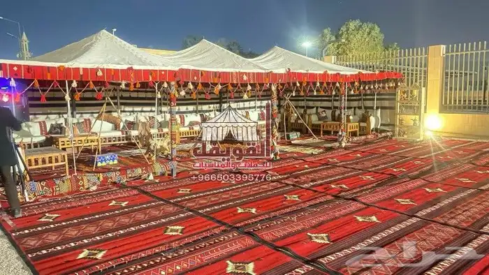 تاجير خيام وبيوت شعر خيام اروببه كنب كرسي جلسات 3