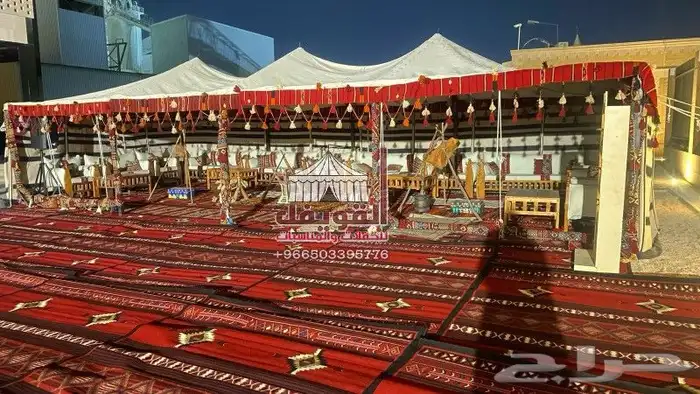 تاجير خيام وبيوت شعر جلسات ركن تراثي خيام اروبيه 0