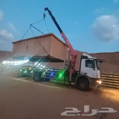 نقل الخيم تحميل خيام سطحه ونش نقل بركسات نقل الغرف الجاهزه 0