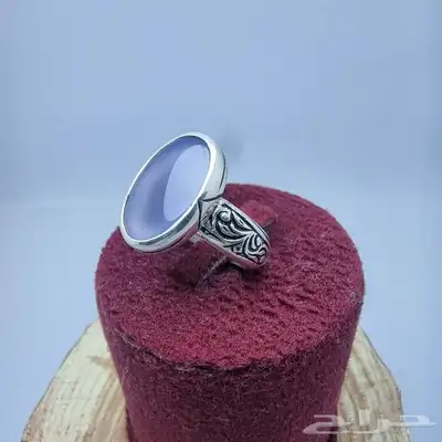 خواتم فضه احجار عقيق مشكله 13