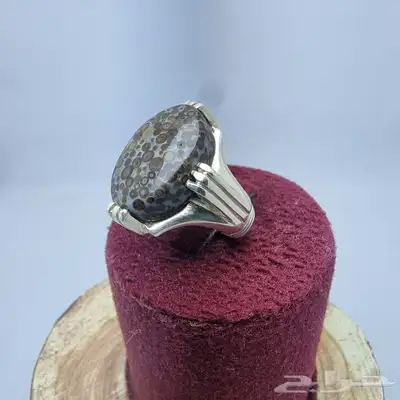 خواتم فضه احجار متنوعه 1