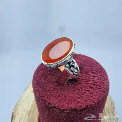 خواتم فضه احجار عقيق مشكله 1
