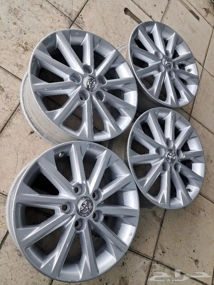 طقم جنوط كامري 2014 مقاس 16اصلي وكاله 2