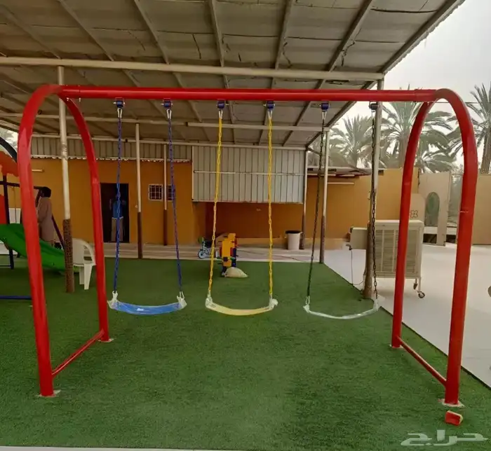 خارجية الكل في واحد 3 مراجيح   زحليقه مفرد مرمى كرة سله 24