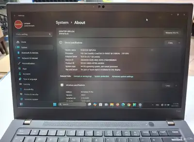 لابتوب ثينك باد t14s بحالة ممتازة أخو الجديد جيل 11 6