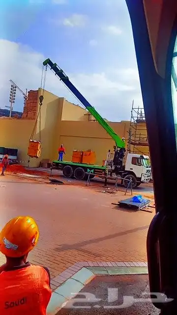 بوم تراك 5طن 7طن للايجار جميع مقاسات ونش Boom truck crane re 2