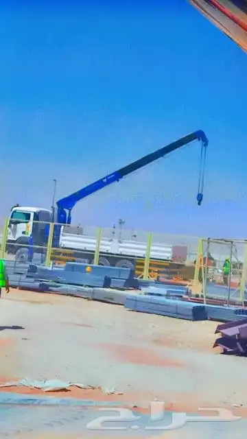 بوم تراك 5طن 7طن للايجار جميع مقاسات ونش Boom truck crane re 1