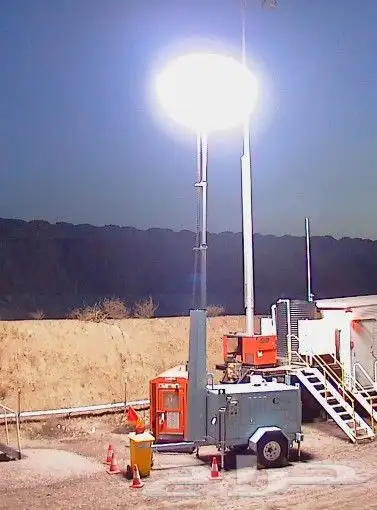 تاور لايت إيجار ابراج انارة إضاءة أعمال موقع Tower Light Lig 4