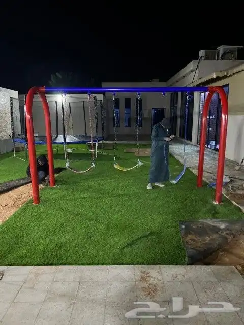 خارجية الكل في واحد 3 مراجيح   زحليقه مفرد مرمى كرة سله 12