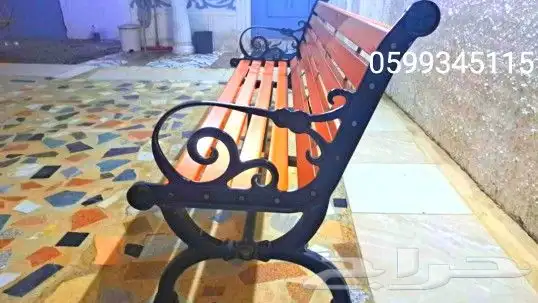 كرسي حديقة المشهد الحضري مقاعد الحدائق كراسي خشبية صلبة 3