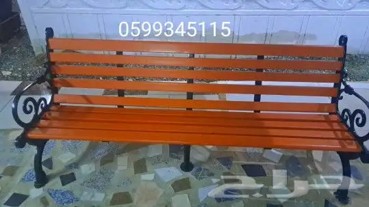 كرسي حديقة المشهد الحضري مقاعد الحدائق كراسي خشبية صلبة 5