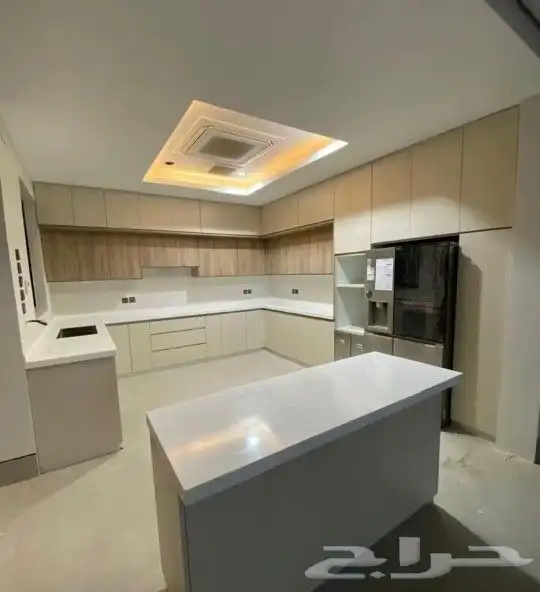 مطبخ تفصيل صاج الماني جديد رفوف اربعه ملي حديثه رخام صناعي و 3