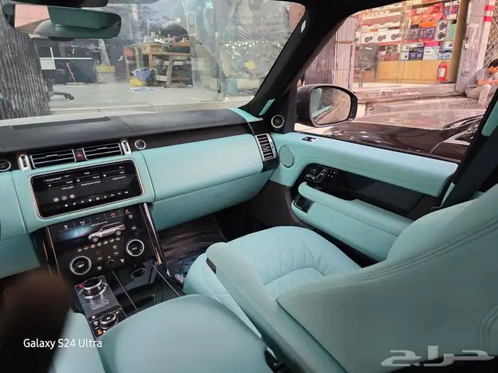 تغيير داخليه رانج روفر من بيج الى تيفاني او بيبي بلو 5