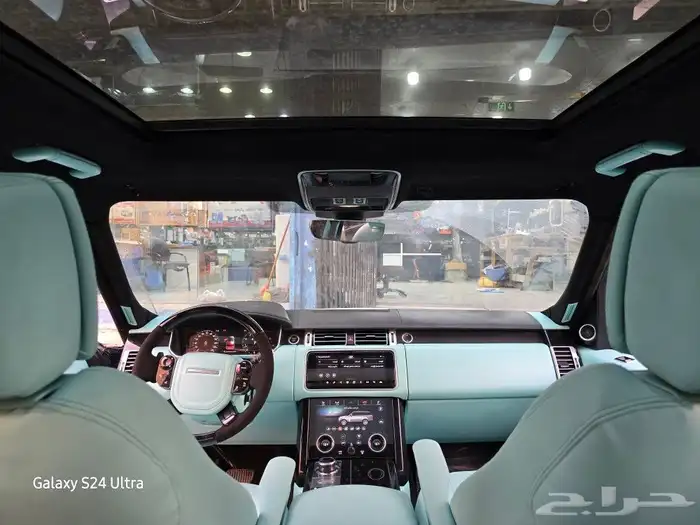 تغيير داخليه رانج روفر من بيج الى تيفاني او بيبي بلو 4