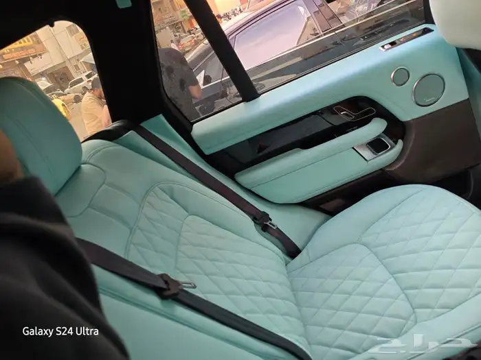 تغيير داخليه رانج روفر من بيج الى تيفاني او بيبي بلو 7