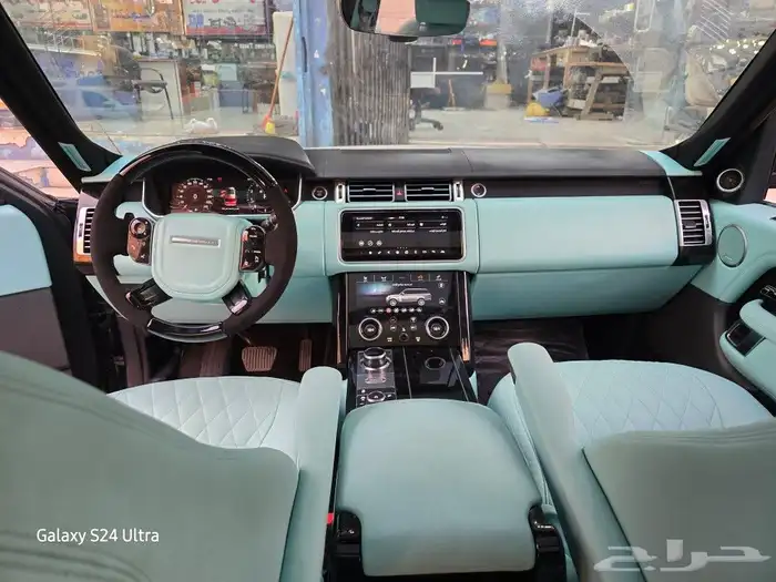 تغيير داخليه رانج روفر من بيج الى تيفاني او بيبي بلو 1