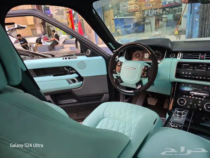 تغيير داخليه رانج روفر من بيج الى تيفاني او بيبي بلو 6