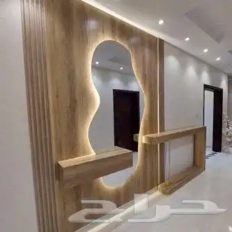 ديكوات شاشات  ديكورات ارفف ارفف تحت الدرج ديكورات مداخل 7