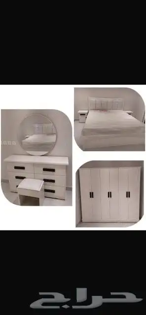 غرف نوم 6 قطع 1600 ريال شامله التركيب والتوصيل والفراش بالري 5