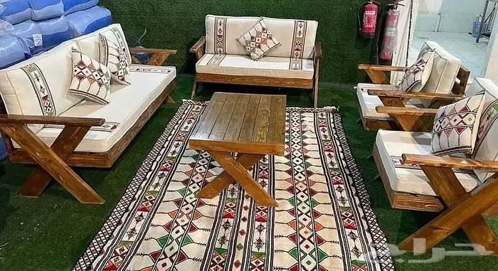 جلسات خارجيه 7 اشخاص خشب 0