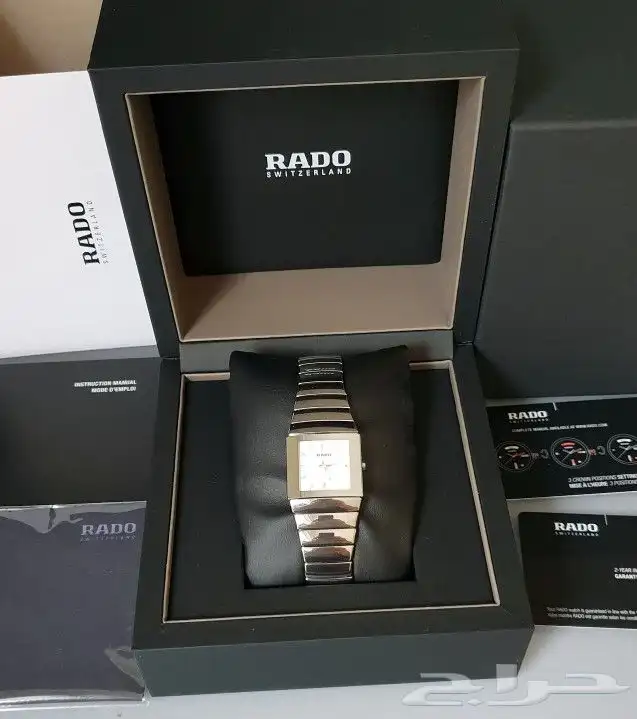 ساعة رادو الاصلية نوع سنترا سراميك مضيئة بالظلام 2