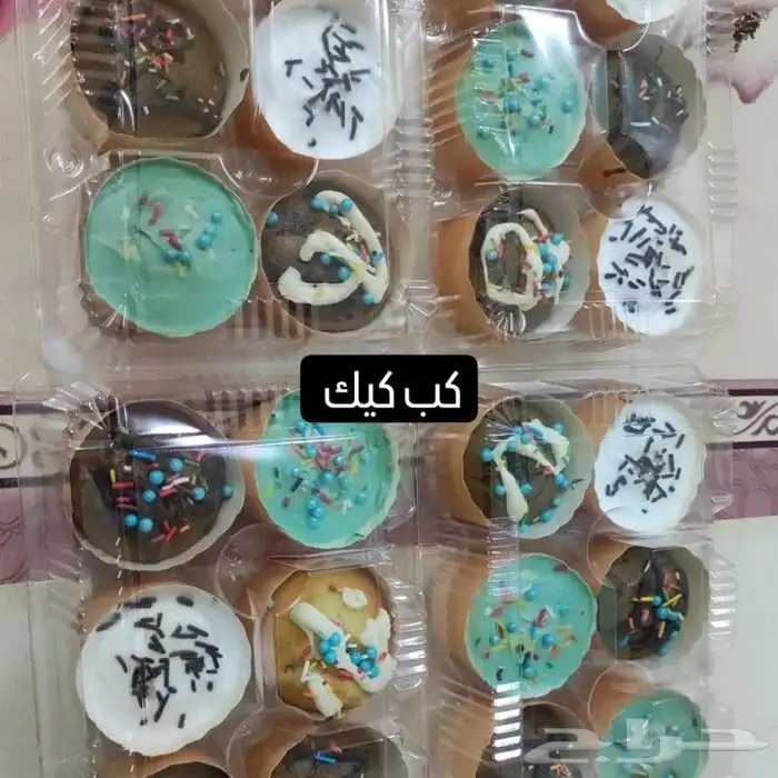 كب كيك فانيليا وشوكليت 1