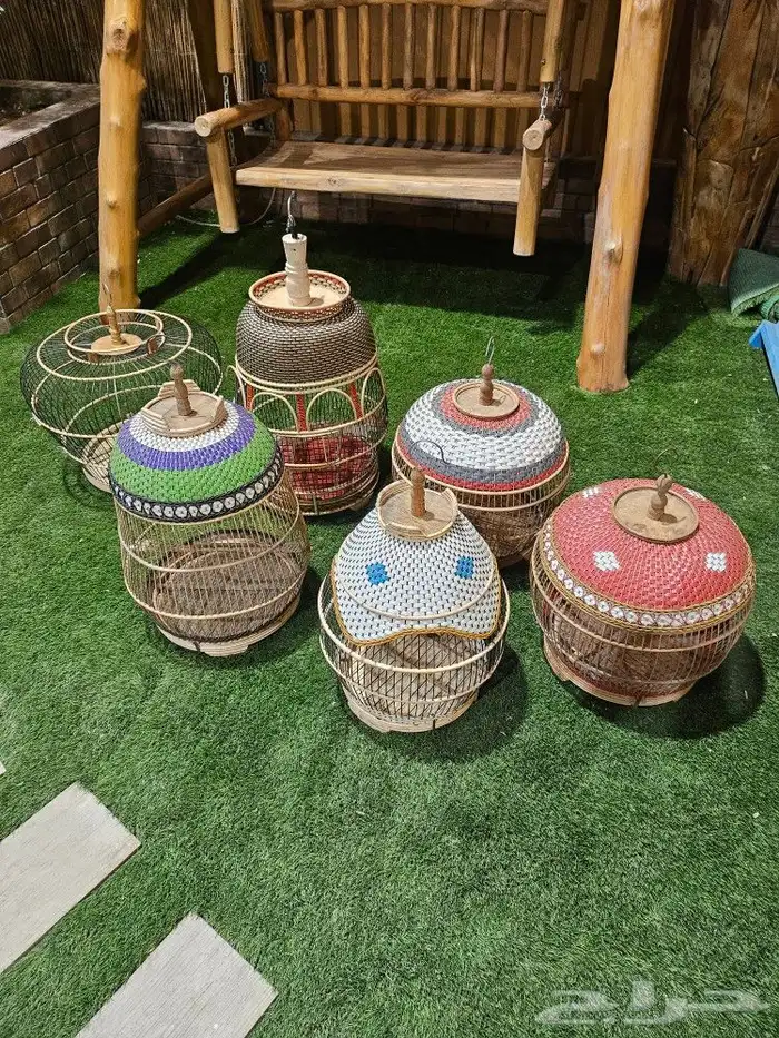 اقفاص خشبيه طيور مغرده صناعه يدويه 0