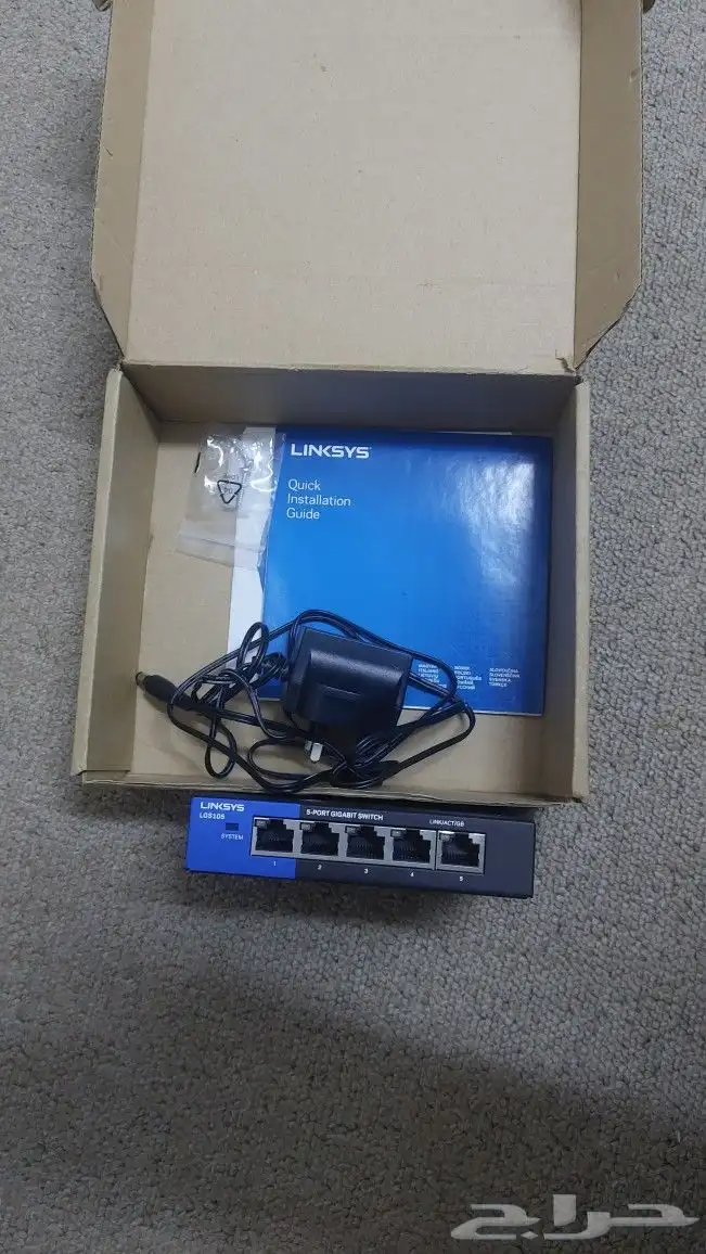 سويتش انترنت لينكسس 1 جيجا (5) منفذ LGS105 منافذ جيجابت ايثر 2
