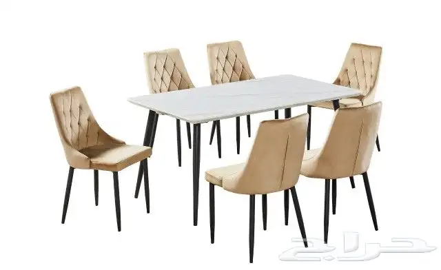 طاولات طعام تركية وماليزي وزجاح تركي طاولات رخام طبيعي استيل 16