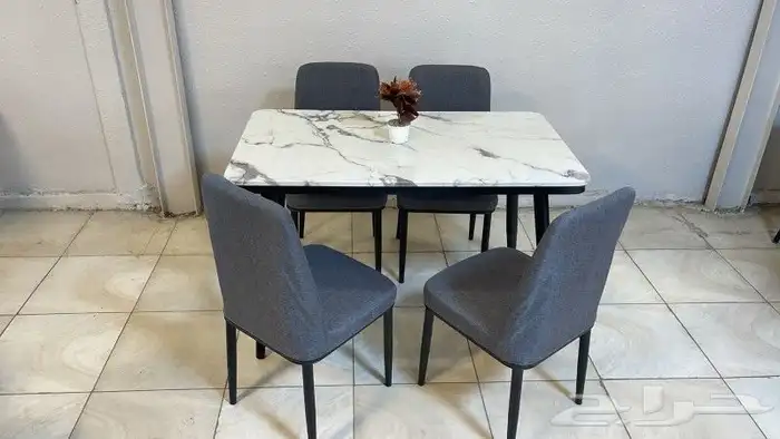 طاولات طعام تركية وماليزي وزجاح تركي طاولات رخام طبيعي استيل 20